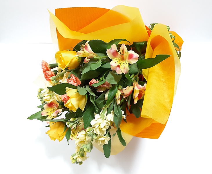 イエローバラの花束 イエローバラの花束